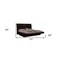 Homeroots 77 x 90 x 40 in. Modern Eastern King Wenge High Gloss Bed 343918 - alternate 4